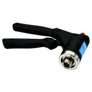 Restek 11mm crimper tool; hand-operated.