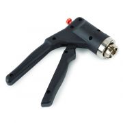 Restek 20mm manual crimper; bottom pull handle; adjustable intensity.