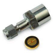 Flip Seal® Dual Vespel® Ring Inlet Seal Kit. Includes: gold-plated inlet seal, reducing nut adaptor and 1/16" stainless steel nut.