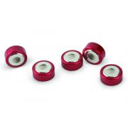 SPME Vial Cap 20mm, Red Bi-Metal Crimp with MicroCenter PTFE/Silicone Septa, 1000-pk PK