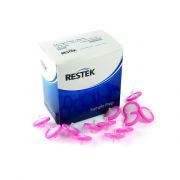 Restek syringe filter, 30mm, 0.45µm nylon; pink; luer lock; autoclavable (non-sterile); pkg/100.