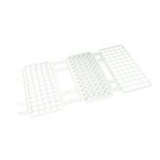 Q-sep Tube Rack, For 15mL Centrifuge Tube Holds 60, Polypropylene, White