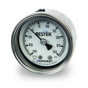 Gauge, Vacuum/Pressure, 30" to 30 psig Compound 1/8" NPT CBM, 2" diam, SS