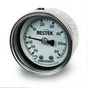 Gauge, Vacuum/Pressure, 30" to 60 psig Compound 1/8"NPT CBM, 2" diam, SS