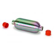 Sample Cylinder,Sulfinert, 150cc, 1800psig, 304L, SS, 1/4" Female NPT Ends