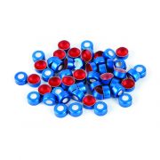 Restek Crimp Seal, for 11mm vials; blue with PTFE/silicone septa; 1000/pkg.