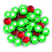 Restek 2.0 mL, 11 mm Aluminum Crimp Seals With Septa, pack of 100.