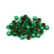 Caps, Short Screw, 9mm Green PTFE/Sil Pack of 1000