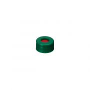 Caps  Short Screw 9mm Green PTFE/Sil/PTFE Pack of 100