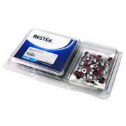 Vial, Cap & Septa Kit, SilCote Deact 2mL 11mm Amber Crmp TopVial w/PTFE/Natural Rubber 1000Pk