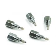 Restek Ultrashield® UHPLC pre-column filter; extend column life; universal fit for any column brand; leak-tight to 15,000psi; 0.5µm titanium filter in SS body with PEEK ferrule; 5-pk.