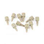 PEEK Column Connector (beige, round body), Universal 10-32 Pack of 10.