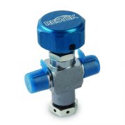 Sample Cylinder Valve, 1/4" Male NPT x 1/4" Male NPT w/1800psi Rupture Disc, 3500psig DOT press rating, Sulfinert