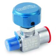 Sample Cylinder Valve UHP, 1/4" Male NPT x 1/4" Female NPT 5000psig DOT press rating, Sulfinert