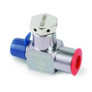 Rupture Disc Tee, 1/4" Male NPT x 1/4" Female NPT 1800psig DOT press rating Sulfinert