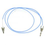Restek Capillary Stainless Steel Tubing Assemblies with fittings for Agilent HPLC. ID: 0.25 mm, Length: 700 mm, blue 1/16" male nut.