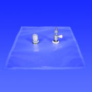 Tedlar Bag w/ Push/Pull Valve & SS Septum Fitting, 0.5 Liter capacity, 6" x 6", 10-pk PK