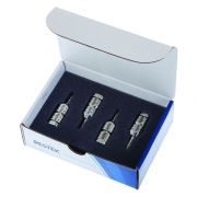 Trident LC Column Protection System Includes:filter holder; cap frit filter (4 mm, 2.0 µm); cartridge holder;and PEEK ferrule Level 3: Filter Holder and Cartridge Holder Power Pack 4PK