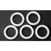 O-ring, white Teflon, P10, for TC & I C injection slider (5/pkg).