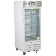 12 Cu. Ft.  Single Glass Door TempLog Premier Laboratory Refrigerator. Touchscreen controller. 1-10°C. Warranty: 3/5; Three year parts and labor warranty, plus an additional two year compressor parts warranty.