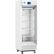 Premier Glass Door Laboratory Refrigerator with Variable Speed Compressor 16 Cu. Ft.2°C to 15°C. 110 - 120V AC, 15A breaker, NEMA 5-15 receptacle. Two (2) years parts and labor warranty, Seven (7) years compressor warranty