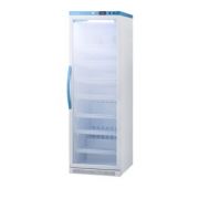 15 Cu.Ft. Upright Glass Door Vaccine Refrigerator. Temperature Range: 2 to 8ºC. Warranty: 2 years parts and labor/5 years compressor.