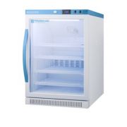 6 Cu.Ft. ADA Height (32.5") Glass Door Vaccine Refrigerator. Temperature Range: 2 to 8ºC. Warranty: 2 years parts and labor/5 years compressor.