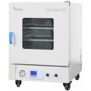 Being BOV-50 Vacuum Oven. Capacity: 1.8 cu.ft. (53L); Temperature Range: Amb. +10ºC ~ 200ºC; Vacuum max: 133 Pa; Solenoid valve/ Stainless steel tank/ LCD display. Inhert gas air inlet; Includes 3 shelves; Max number of shelves: 7; Internal dimensions (Wx
