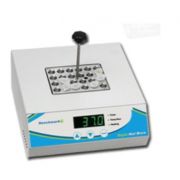 Benchmark Single Block Digital Dry Bath. Temperature range: ambient + 5° to 150°C; accuracy: ±0.2°C; increments of 0.1°C; uniformity: ±0.2°C; timer: 1-999 minutes; block lifter included; blocks sold separately. 120V *2-year warranty*