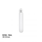 High Speed Centrifuge Tube, 15mL, Oak Ridge Style, Round Bottom, 50,000xg Max RCF, w/ Screw Cap and Gripping Tab, Resealable Bag, 12/pk