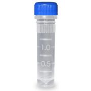 Screw-cap microtubes, 2.0mL, with O-ring, sterile, molded graduations, caps attached, 100 per bag, 1000/case