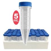 Benchmark Five-O Screw Cap 5ml tube, sterile, caps attached. Compatible with standard equipment, RNase, DNase & pyrogen free, centrifuge at up to 25,000xg, can be used at -86°C to 110°C. Qty 500.