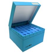 Cardboard freezer box, hinged lid, insert for 36 screw-cap 5ml tubes, 5.25 x 5.25 x 3 inches 5 pcs/pk