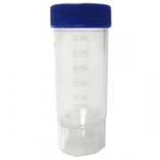 30mL, sterile, self-standing, PP, molded graduations, 25/bag