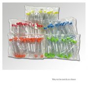 Benchmark Spectratube Centrifuge Tubes with rainbow caps, PP, 15ml, sterile, 25 per bag - qty 500.