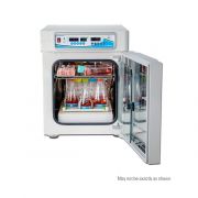 IncuShaker Mini CO2 Shaking Incubator (46L). Temperature range: Ambient +5° to 60°C in increments of 0.1°C; uniformity: ± 0.5°C; accuracy: 0.1°C. CO2 range: 0 to 20% in increments of 0.1%; accuracy: ± 0.1%; Dual Beam IR Sensor. Shaking speed range: 30 to 