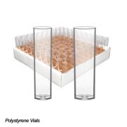 Drosophila Vial, narrow, 25x95mm, Polystyrene, non-sterile, tube only, bulk pack, 500/cs