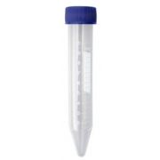 Centrifuge Tubes, 10mL, sterile, conical bottom, with flat blue cap attached, 50 tubes per sterile bag, 1000/cs