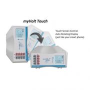 Benchmark myVolt™ Touch Power Supply, 300V, 400mA. Features 2" LCD touch screen control panel, dual orientation, auto-rotating display. Constant voltage or constant current. Voltage output: 10-300V (5V increment); Current output: 4-400mA (5mA increments);