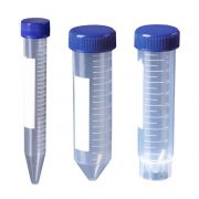 15ml PP (17x118mm), flat screw cap, 50/foam rack in sterile bag 500