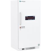 30 cu. ft. Standard Flammable Storage Freezer with Natural Refrigerants. Manual defrost. Adjustable temperature range: -15° C to -25° C.  115 - 120V AC, 15A breaker, NEMA 5-15 receptacle. Two (2) year parts and labor warranty, Five (5) year compressor par