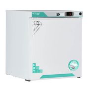 Corepoint Scientific White Diamond Series Controller Room Temperature Cabinet, 1 Cu. Ft., Free Standing, Solid Door, Left-Hinged