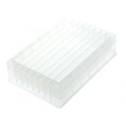 Multiple Cavity Reagent Reservoir, 8 Well, Trough Bottom, PP, Non-sterile