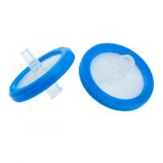 Syringe Filter, PVDF, 0.45um, 30mm, Bulk Packed, Non-Sterile, Blue, Polystyrene, PTFE Re-sealable Bag of 100