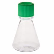 125mL Erlenmeyer Flask, Vent Cap, Plain Bottom, PC, Sterile, 1/Bag