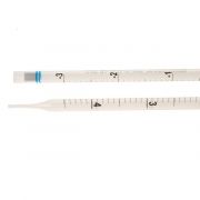 Celltreat® 5mL serological pipettes. Individually wrapped; sterile; shelf pack boxes; 1/10mL graduations; colour code blue; case/200 (100/pk).