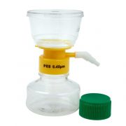 CellTreat Bottle Top Filter System. 150mL; polystyrene bottle and funnel; PES membrane - 0.45µm; rapid flow rate, low protein binding; 50mm diameter; case of 12.