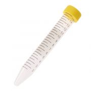 15mL Centrifuge Tube, Yellow Cap; Sterile; 25/bag - 500/case.