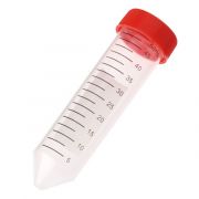 50mL Centrifuge Tube, Red Cap; Sterile; 25/bag - 500/case.