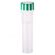 CellTreat 0.5mL screw cap tubes; self-standing; conical bottom; ¾ turn to open and close; sterile assemblies packed in self-standing re-sealable bags; translucent and opaque cap o-rings ensure leak-proof seal; assorted colour caps; autoclavable; 50/bag & 